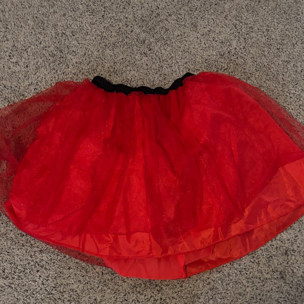Elegant Red Tutu Skirt
